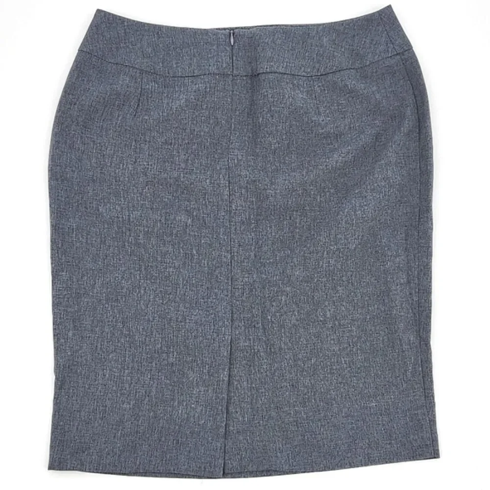 Executive Apparel Career Wear Skirt Size 6 Grey UltraLux Tailored Front 2304